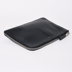 TOM FORD トムフォード クラッチバッグ セカンドバッグ クラッチバッグ H0355P 026 AAD ネイビー レザー シルバー金具 美品 中古 4a006585
