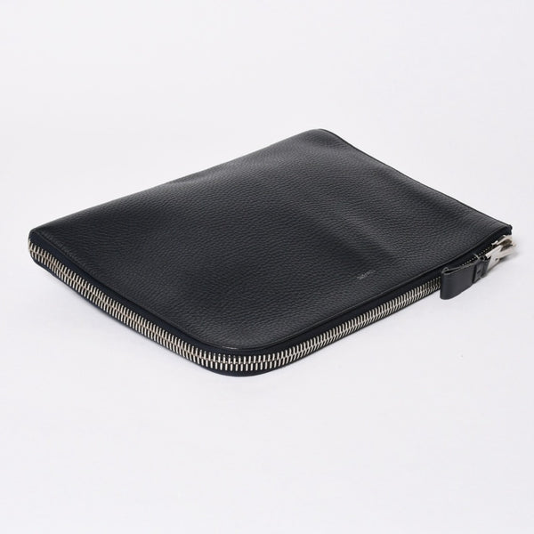 TOM FORD トムフォード クラッチバッグ セカンドバッグ クラッチバッグ H0355P 026 AAD ネイビー レザー シルバー金具 美品 中古 4a006585