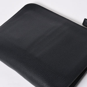 TOM FORD トムフォード クラッチバッグ セカンドバッグ クラッチバッグ H0355P 026 AAD ネイビー レザー シルバー金具 美品 中古 4a006585