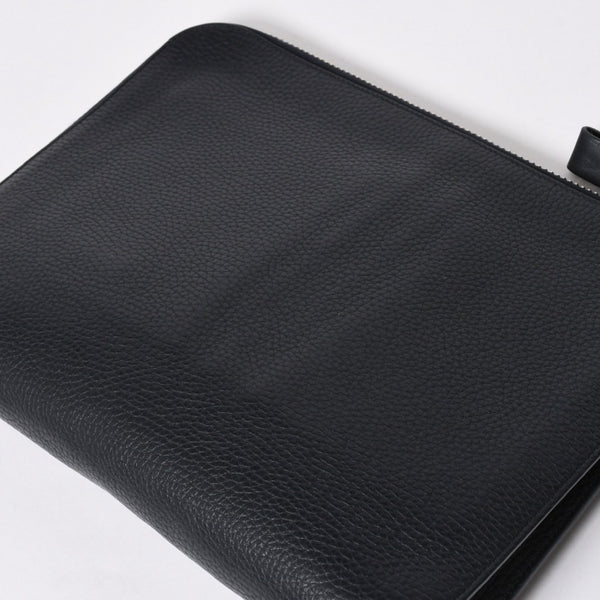 TOM FORD トムフォード クラッチバッグ セカンドバッグ クラッチバッグ H0355P 026 AAD ネイビー レザー シルバー金具 美品 中古 4a006585