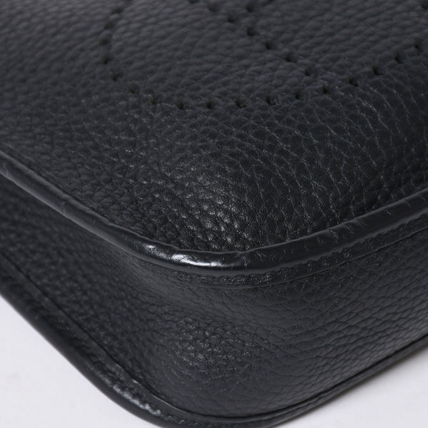 極美品 HERMES エルメス EVELYNE TPM エヴリン TPM ショルダーバッグ T刻印 トリヨンクレマンス ブラック 2015年製 シルバー金具 中古 4a006777