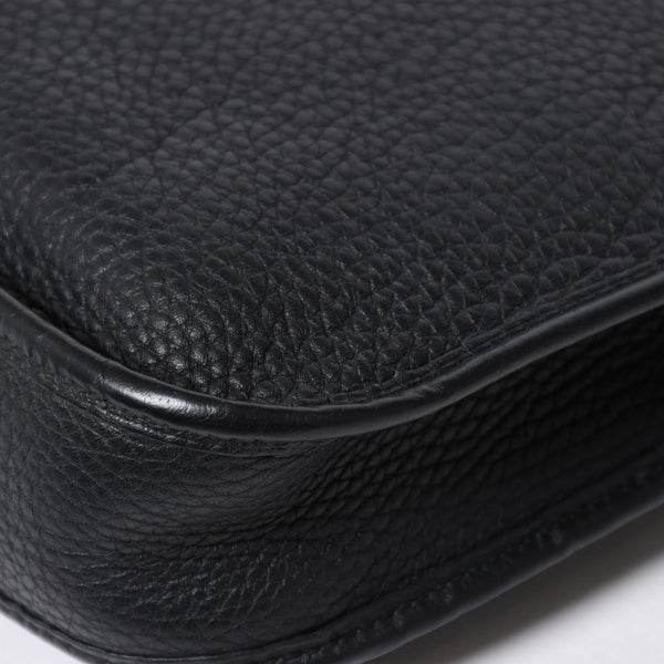 極美品 HERMES エルメス EVELYNE TPM エヴリン TPM ショルダーバッグ T刻印 トリヨンクレマンス ブラック 2015年製 シルバー金具 中古 4a006777