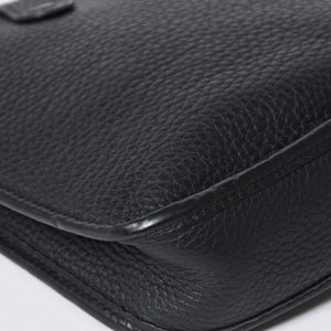 極美品 HERMES エルメス EVELYNE TPM エヴリン TPM ショルダーバッグ T刻印 トリヨンクレマンス ブラック 2015年製 シルバー金具 中古 4a006777