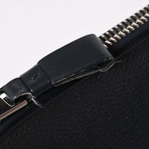 TOM FORD トムフォード クラッチバッグ セカンドバッグ クラッチバッグ H0355P 026 AAD ネイビー レザー シルバー金具 美品 中古 4a006585