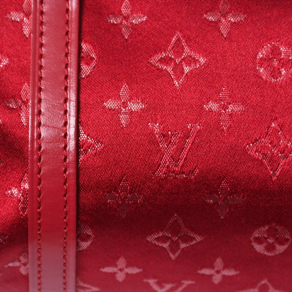 極美品 LOUIS VUITTON ルイヴィトン リトル パピヨン ハンドバッグ M92353 モノグラム サテン キャンバス レザー レッド 中古 4a006595
