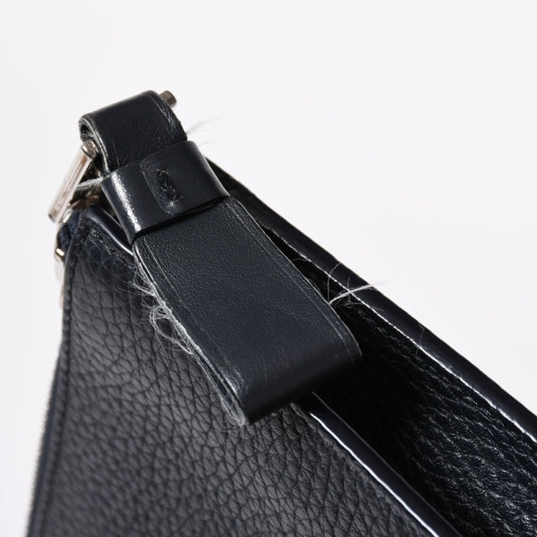 TOM FORD トムフォード クラッチバッグ セカンドバッグ クラッチバッグ H0355P 026 AAD ネイビー レザー シルバー金具 美品 中古 4a006585