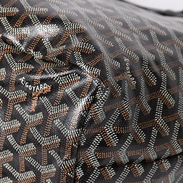 極美品 GOYARD ゴヤール サンルイPM バッグ トートバッグ STLCROPMLTY01CL01P ブラック PVC レザー 中古 4a006772