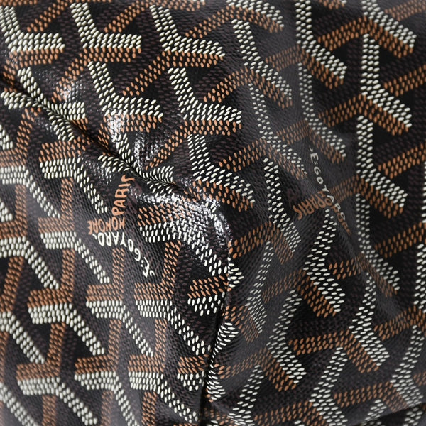 極美品 GOYARD ゴヤール サンルイPM バッグ トートバッグ STLCROPMLTY01CL01P ブラック PVC レザー 中古 4a006772