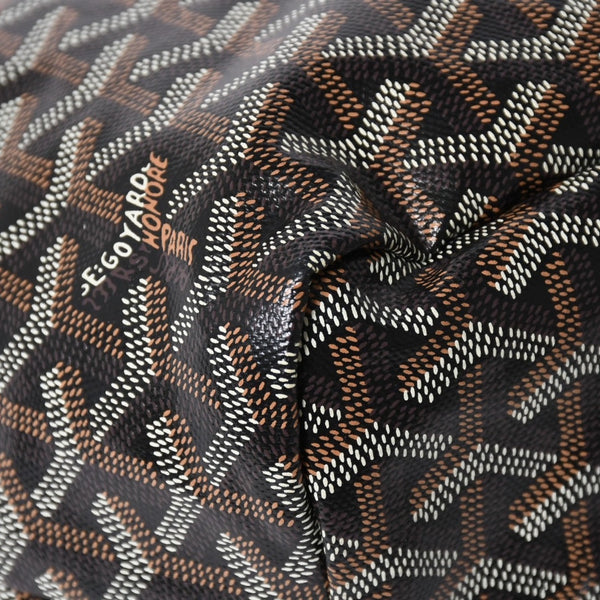 極美品 GOYARD ゴヤール サンルイPM バッグ トートバッグ STLCROPMLTY01CL01P ブラック PVC レザー 中古 4a006772