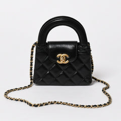 新品同様 CHANEL シャネル ミニ ショッピングバッグ チェーンショルダーバッグ AS4416 ランダム番台 ココマーク カーフスキン 中古 4a006941