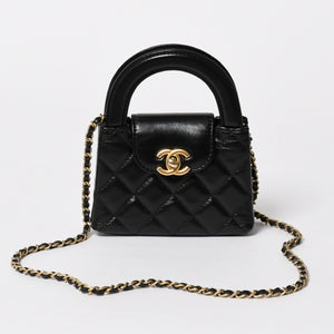 新品同様 CHANEL シャネル ミニ ショッピングバッグ チェーンショルダーバッグ AS4416 ランダム番台 ココマーク カーフスキン 中古 4a006941
