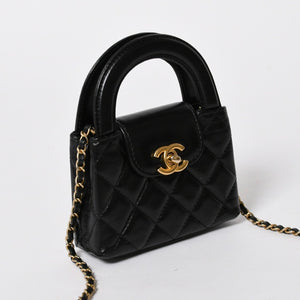 新品同様 CHANEL シャネル ミニ ショッピングバッグ チェーンショルダーバッグ AS4416 ランダム番台 ココマーク カーフスキン 中古 4a006941
