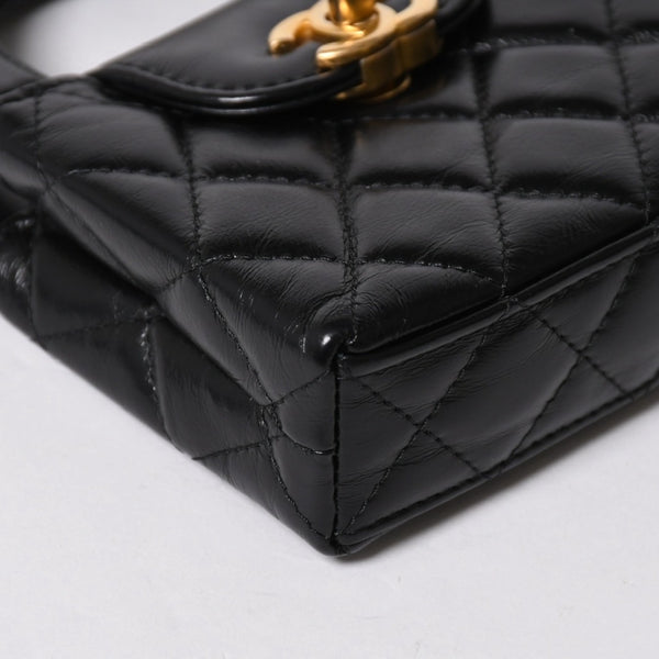 新品同様 CHANEL シャネル ミニ ショッピングバッグ チェーンショルダーバッグ AS4416 ランダム番台 ココマーク カーフスキン 中古 4a006941
