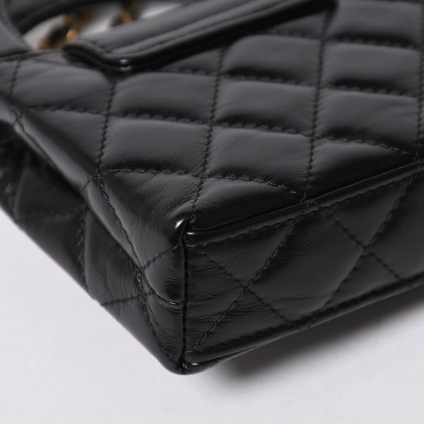 新品同様 CHANEL シャネル ミニ ショッピングバッグ チェーンショルダーバッグ AS4416 ランダム番台 ココマーク カーフスキン 中古 4a006941