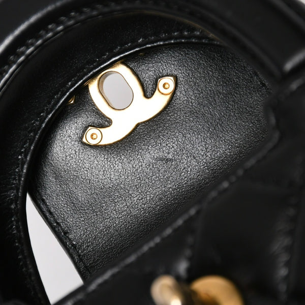新品同様 CHANEL シャネル ミニ ショッピングバッグ チェーンショルダーバッグ AS4416 ランダム番台 ココマーク カーフスキン 中古 4a006941