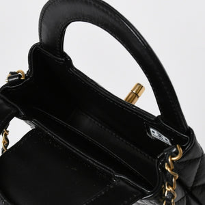 新品同様 CHANEL シャネル ミニ ショッピングバッグ チェーンショルダーバッグ AS4416 ランダム番台 ココマーク カーフスキン 中古 4a006941