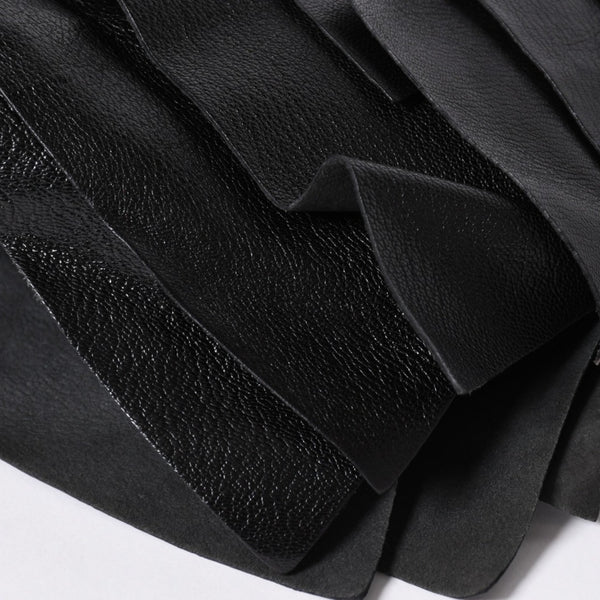 極美品 YVES SAINT LAURENT イヴサンローラン サントロペ ティアードフリル ワンショルダーバッグ 122245 ブラック ゴールド金具 中古 4a006600