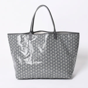 新品同様 GOYARD ゴヤール SAINT LOUIS GM サンルイGM グレー トートバッグ PVCコーティングキャンバス 中古 4a006593