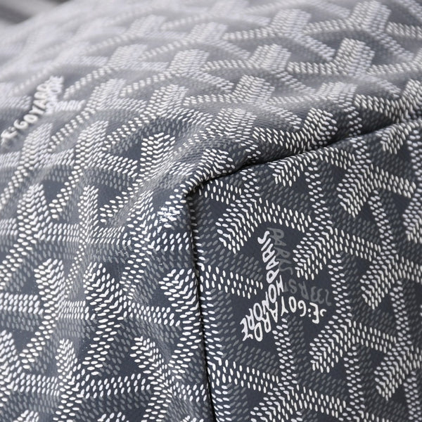 新品同様 GOYARD ゴヤール SAINT LOUIS GM サンルイGM グレー トートバッグ PVCコーティングキャンバス 中古 4a006593