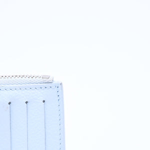 LOUIS VUITTON ルイヴィトン ポルト カルト ロミー コインケース 小銭入れ M82045 モノグラム アンプラント ライトブルー 美品 中古 4a006645