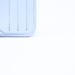 LOUIS VUITTON ルイヴィトン ポルト カルト ロミー コインケース 小銭入れ M82045 モノグラム アンプラント ライトブルー 美品 中古 4a006645