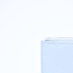 LOUIS VUITTON ルイヴィトン ポルト カルト ロミー コインケース 小銭入れ M82045 モノグラム アンプラント ライトブルー 美品 中古 4a006645