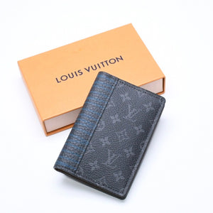 新品未使用品 LOUIS VUITTON ルイヴィトン カードケース モノグラムエクリプス タッチワーク オーガナイザードゥポッシュ M69737 ブラック グレー 中古 4a006624