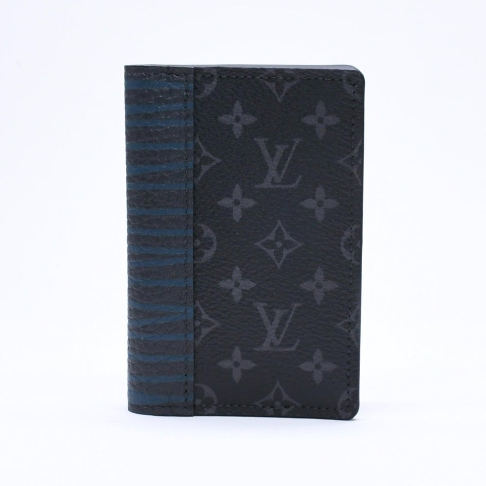 新品未使用品 LOUIS VUITTON ルイヴィトン カードケース モノグラムエクリプス タッチワーク オーガナイザードゥポッシュ M69737 ブラック グレー 中古 4a006624