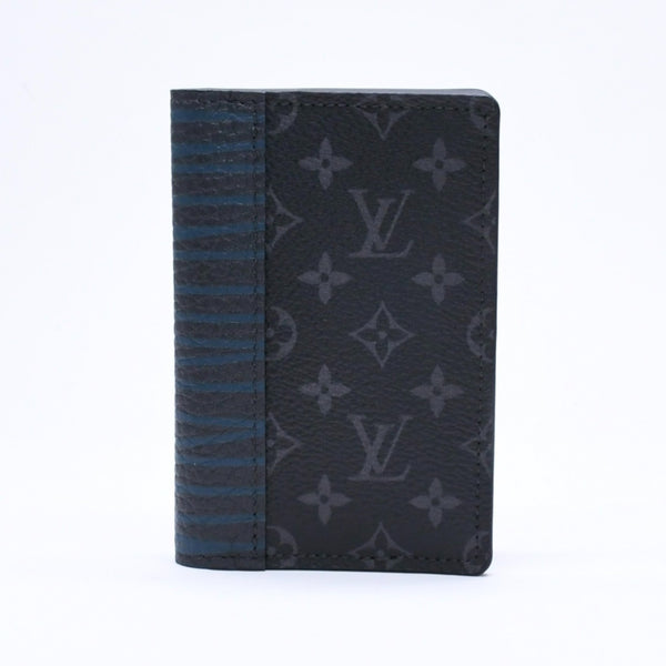 新品未使用品 LOUIS VUITTON ルイヴィトン カードケース モノグラムエクリプス タッチワーク オーガナイザードゥポッシュ M69737 ブラック グレー 中古 4a006624
