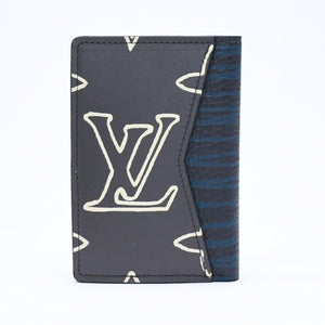 新品未使用品 LOUIS VUITTON ルイヴィトン カードケース モノグラムエクリプス タッチワーク オーガナイザードゥポッシュ M69737 ブラック グレー 中古 4a006624