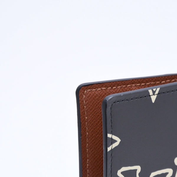 新品未使用品 LOUIS VUITTON ルイヴィトン カードケース モノグラムエクリプス タッチワーク オーガナイザードゥポッシュ M69737 ブラック グレー 中古 4a006624