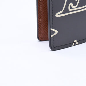 新品未使用品 LOUIS VUITTON ルイヴィトン カードケース モノグラムエクリプス タッチワーク オーガナイザードゥポッシュ M69737 ブラック グレー 中古 4a006624