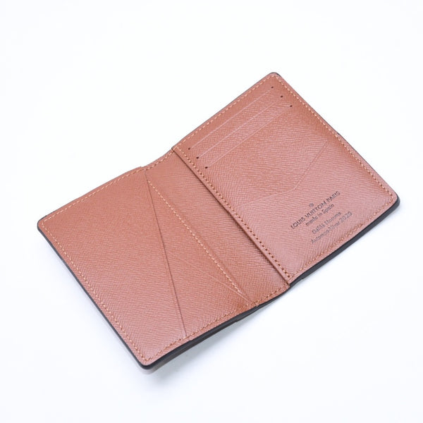 新品未使用品 LOUIS VUITTON ルイヴィトン カードケース モノグラムエクリプス タッチワーク オーガナイザードゥポッシュ M69737 ブラック グレー 中古 4a006624
