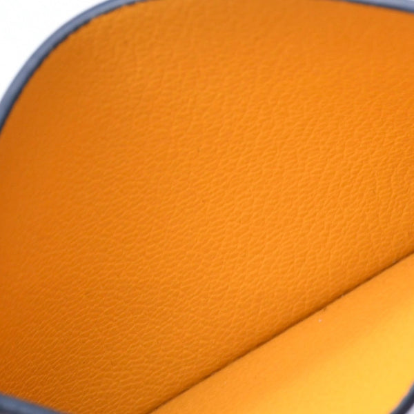 極美品 GOYARD ゴヤール サンシュルピス カードケース STSULPPMLTY12CL12X ネイビー PVC ヴォーゼルカーフスキン 中古 4a006709