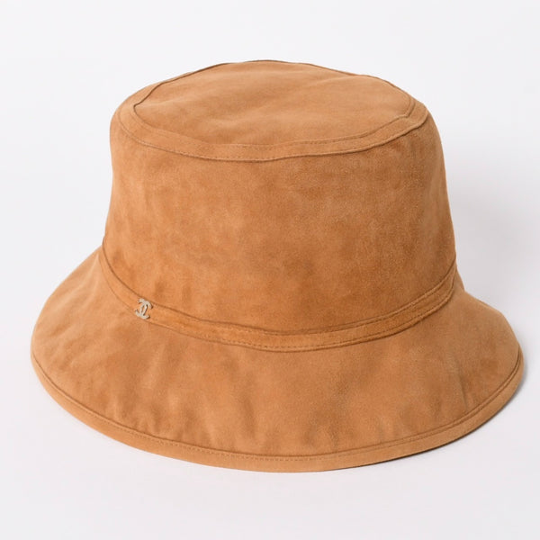 新品同様品 2024年 CHANEL シャネル バケットハット リバーシブル AAA433 ムートン 帽子 ココマーク イタリア製 ブラウン 中古 4a006577