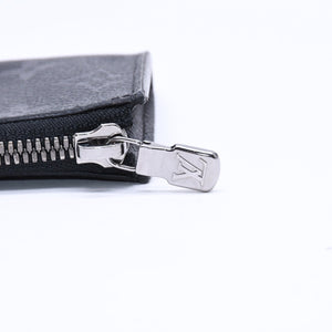 極美品 LOUIS VUITTON ルイヴィトン コインケース 小物入れ ポルトモネ・ジュール M63536 ブラック モノグラムエクリプス 中古 4a006622
