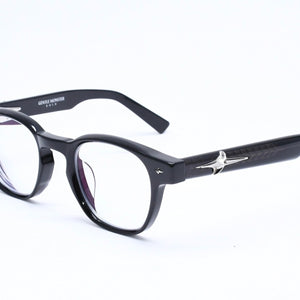 極美品 Gentle Monster ジェントル モンスター JOZE 度入りメガネ アイウェア サイズ47□23-147 ブラック 中古 4a006731