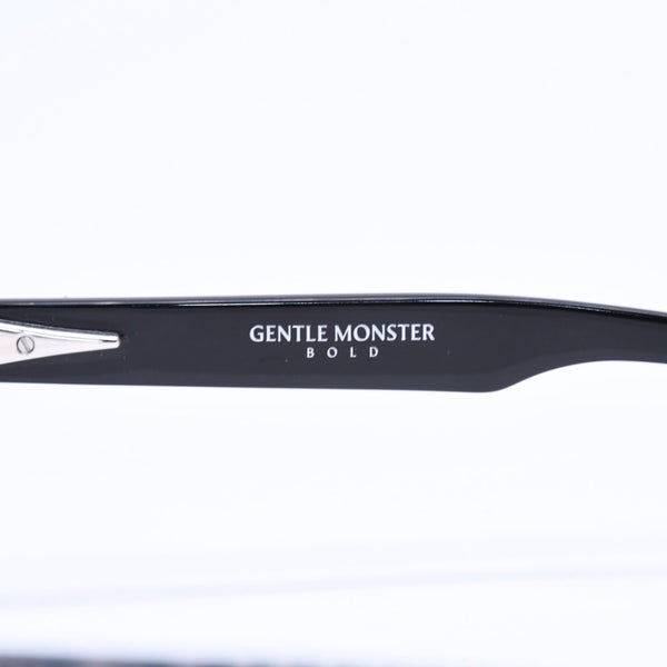 極美品 Gentle Monster ジェントル モンスター JOZE 度入りメガネ アイウェア サイズ47□23-147 ブラック 中古 4a006731