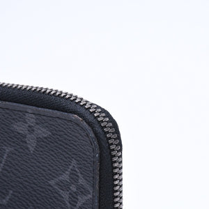 極美品 LOUIS VUITTON ルイヴィトン コインケース 小物入れ ポルトモネ・ジュール M63536 ブラック モノグラムエクリプス 中古 4a006622