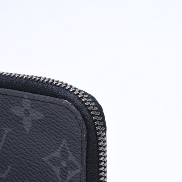 極美品 LOUIS VUITTON ルイヴィトン コインケース 小物入れ ポルトモネ・ジュール M63536 ブラック モノグラムエクリプス 中古 4a006622