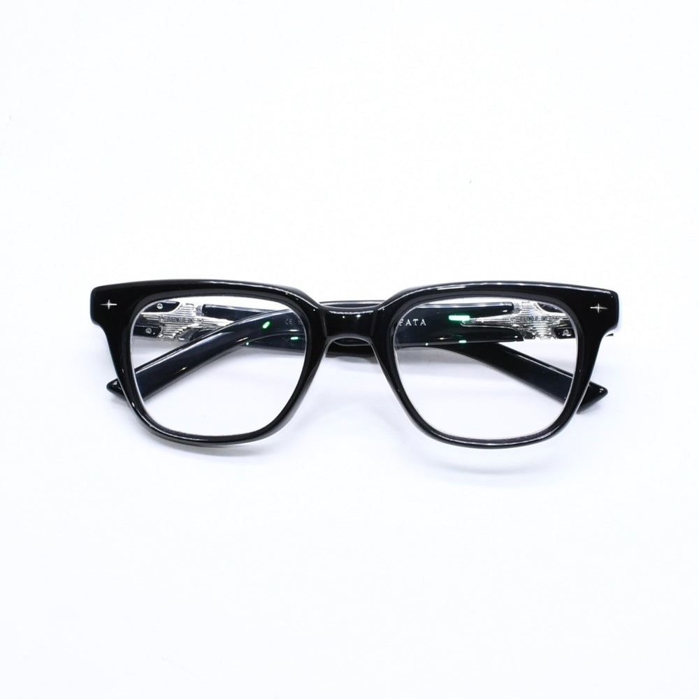 極美品 Gentle Monster ジェントル モンスター FATA 度入りメガネ アイウェア サイズ51□23-145 ブラック 中古 4a006730