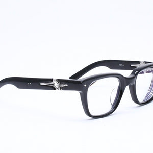 極美品 Gentle Monster ジェントル モンスター FATA 度入りメガネ アイウェア サイズ51□23-145 ブラック 中古 4a006730