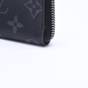 極美品 LOUIS VUITTON ルイヴィトン コインケース 小物入れ ポルトモネ・ジュール M63536 ブラック モノグラムエクリプス 中古 4a006622