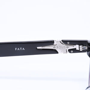 極美品 Gentle Monster ジェントル モンスター FATA 度入りメガネ アイウェア サイズ51□23-145 ブラック 中古 4a006730