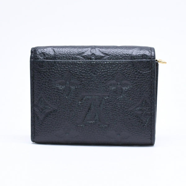 LOUIS VUITTON ルイヴィトン 三つ折り財布 ポルトフォイユ・ゾエ M62935 ブラック ゴールド金具 美品 中古 4a006647