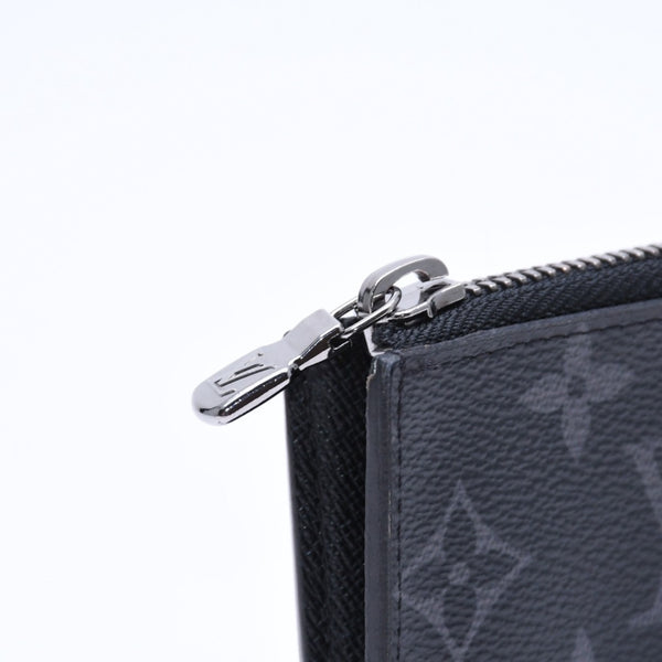 極美品 LOUIS VUITTON ルイヴィトン コインケース 小物入れ ポルトモネ・ジュール M63536 ブラック モノグラムエクリプス 中古 4a006622