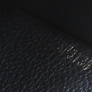 LOUIS VUITTON ルイヴィトン 三つ折り財布 ポルトフォイユ・ゾエ M62935 ブラック ゴールド金具 美品 中古 4a006647