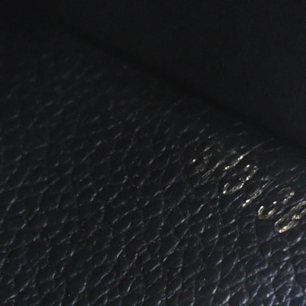 LOUIS VUITTON ルイヴィトン 三つ折り財布 ポルトフォイユ・ゾエ M62935 ブラック ゴールド金具 美品 中古 4a006647