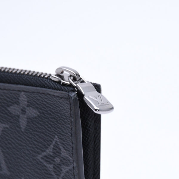 極美品 LOUIS VUITTON ルイヴィトン コインケース 小物入れ ポルトモネ・ジュール M63536 ブラック モノグラムエクリプス 中古 4a006622
