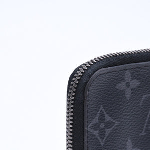 極美品 LOUIS VUITTON ルイヴィトン コインケース 小物入れ ポルトモネ・ジュール M63536 ブラック モノグラムエクリプス 中古 4a006622
